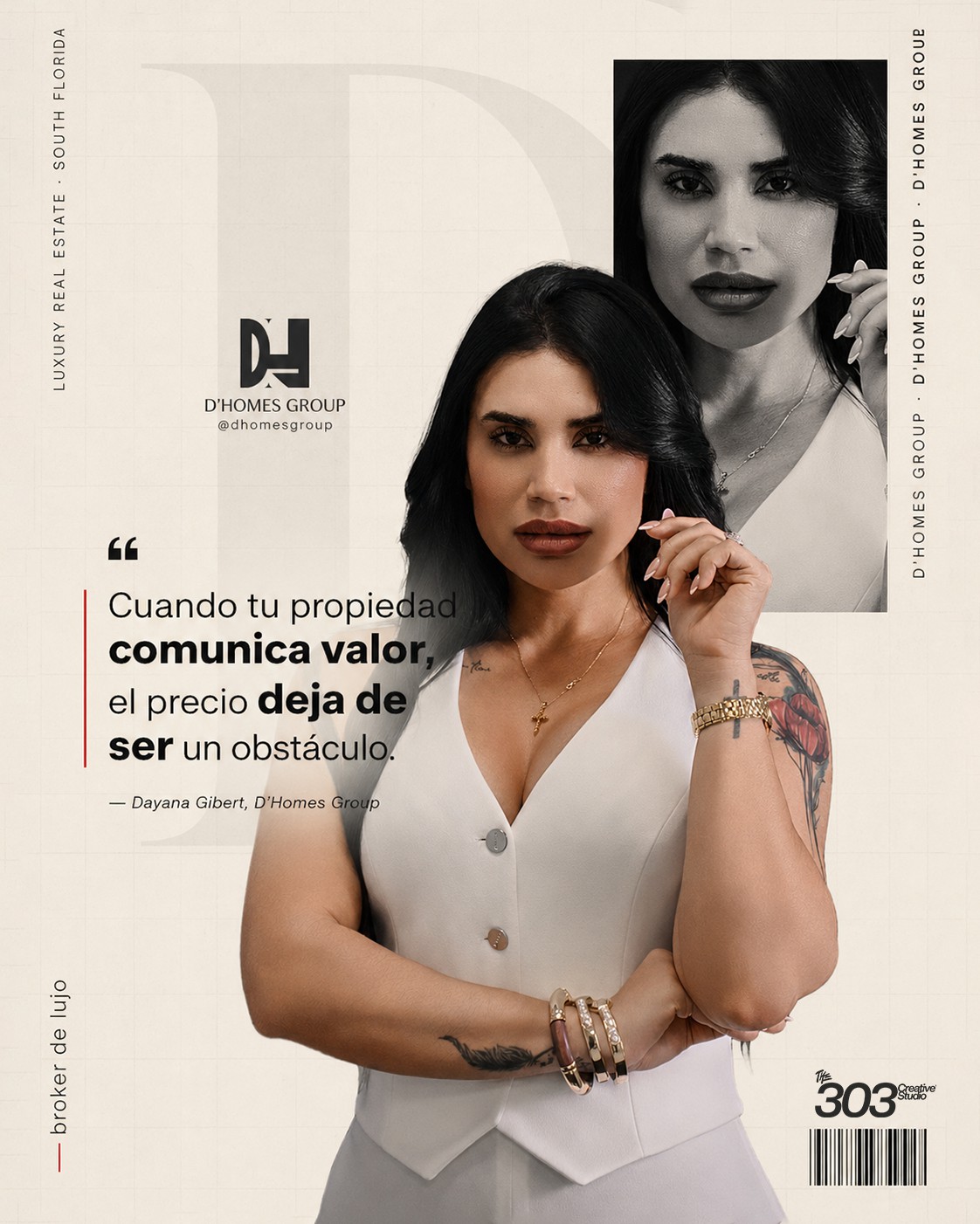 D'Homes Group — Cuando tu propiedad comunica valor, el precio deja de ser un obstáculo. Editorial quote post.