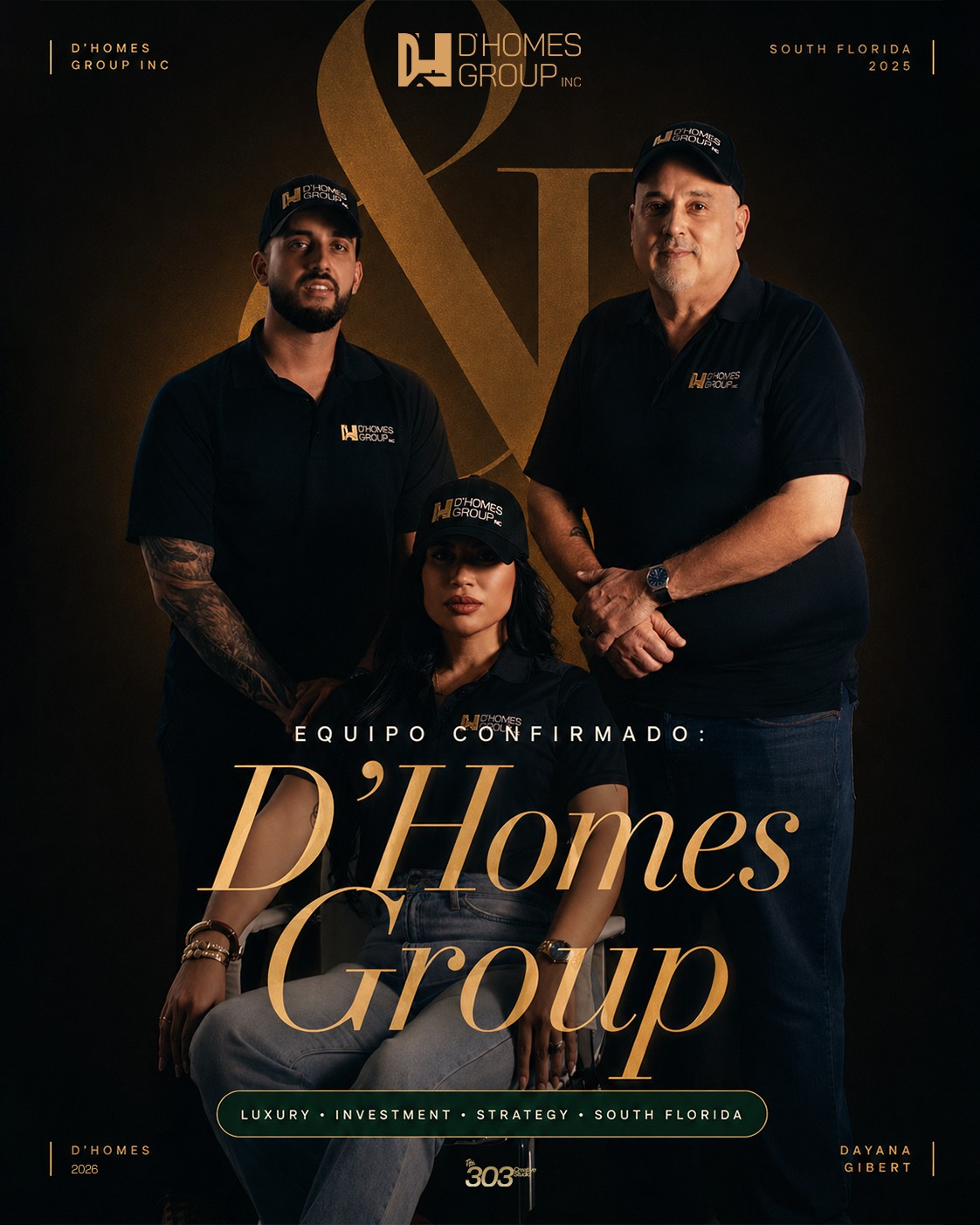 D'Homes Group Inc. — Equipo confirmado. South Florida 2025. Team branding shoot.