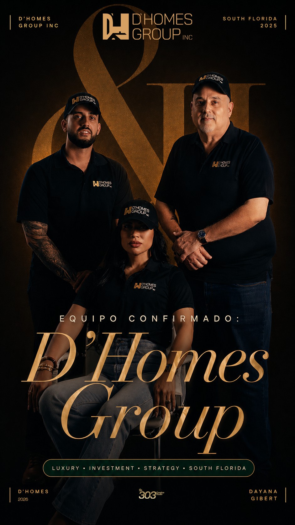 D'Homes Group Inc. — Historia equipo. D'Homes Group. Luxury · Investment · Strategy.